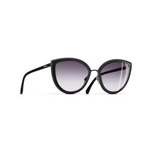 CHANEL Black Gradient Cat-Eye Sunglasses CH4222
